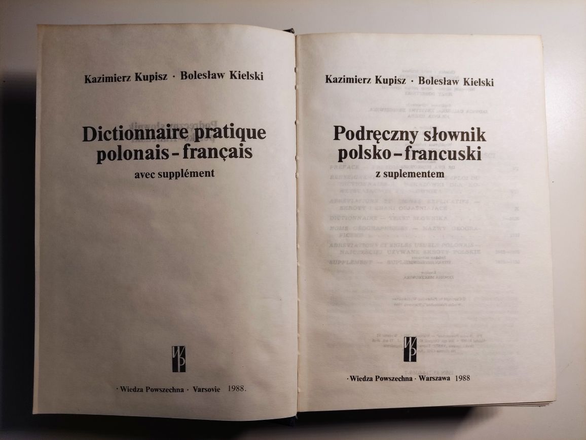 Słowniki francusko-polskie 6 sztuk