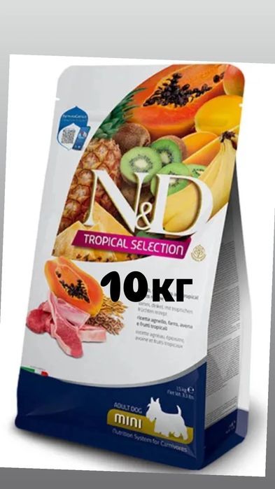 Фарміна 10кгFarmina Dog N&D Tropical Selection Lamb Adult Miniдля  соб
