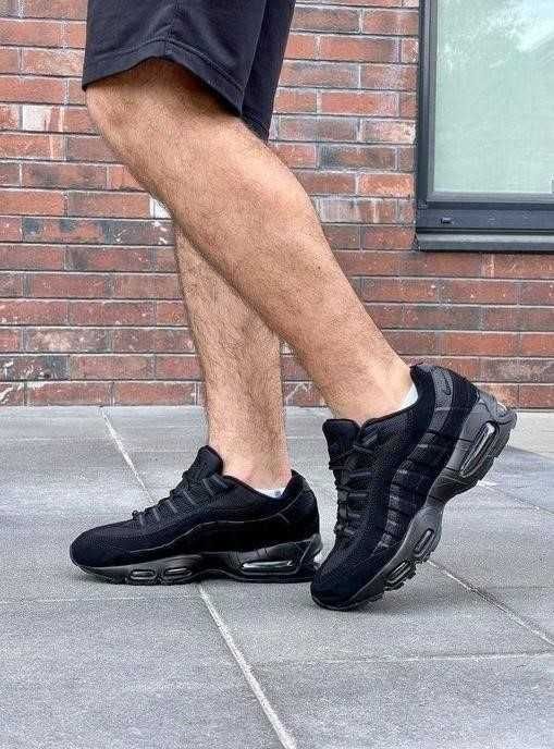 Мужские кроссовки Nike Air Max 95 Black 39-46 найк Новинка весны!