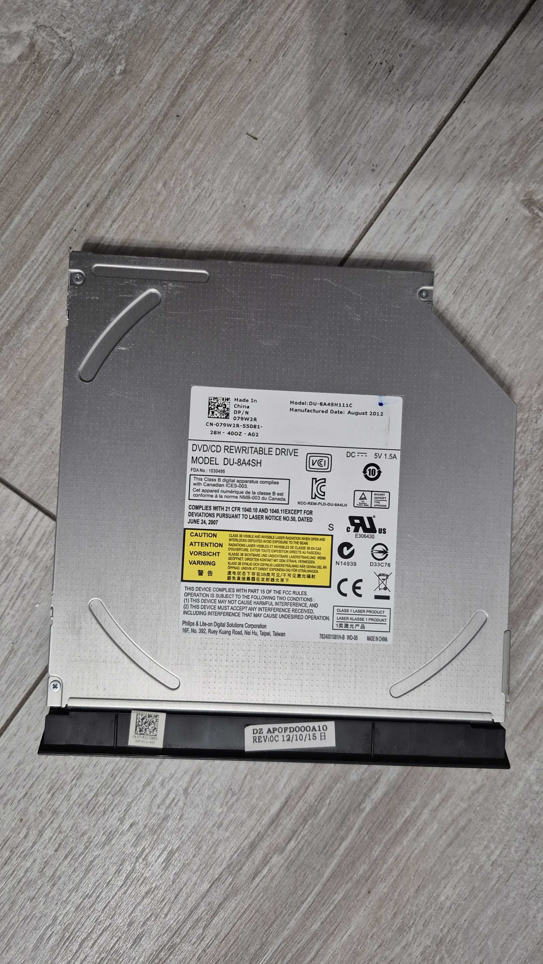 Stacja dysków/nagrywarka do laptopa DVD/CD Model Dell DU-8A4SH