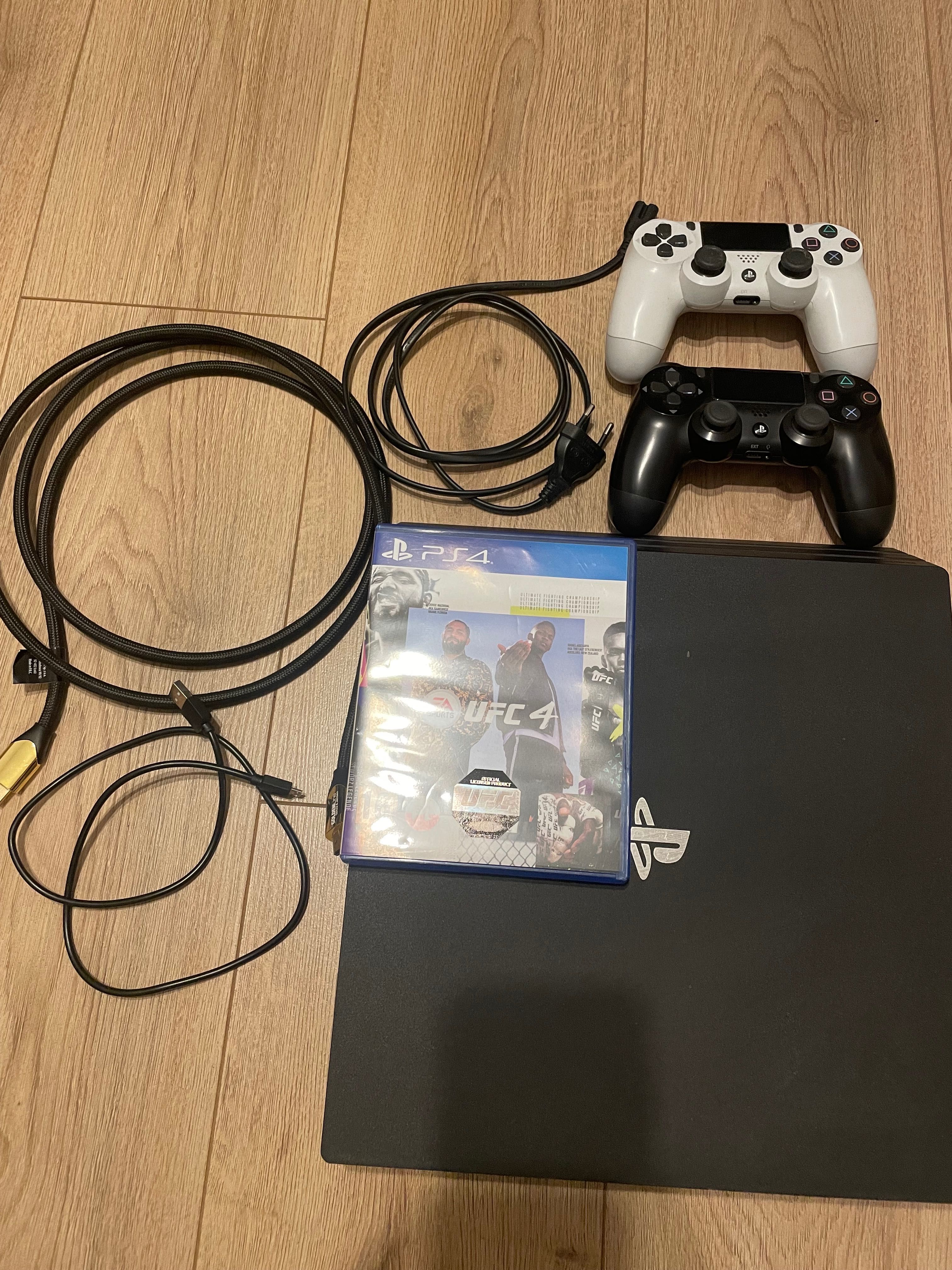 Ps4 Pro 1Tb + dwa pady + UFC4