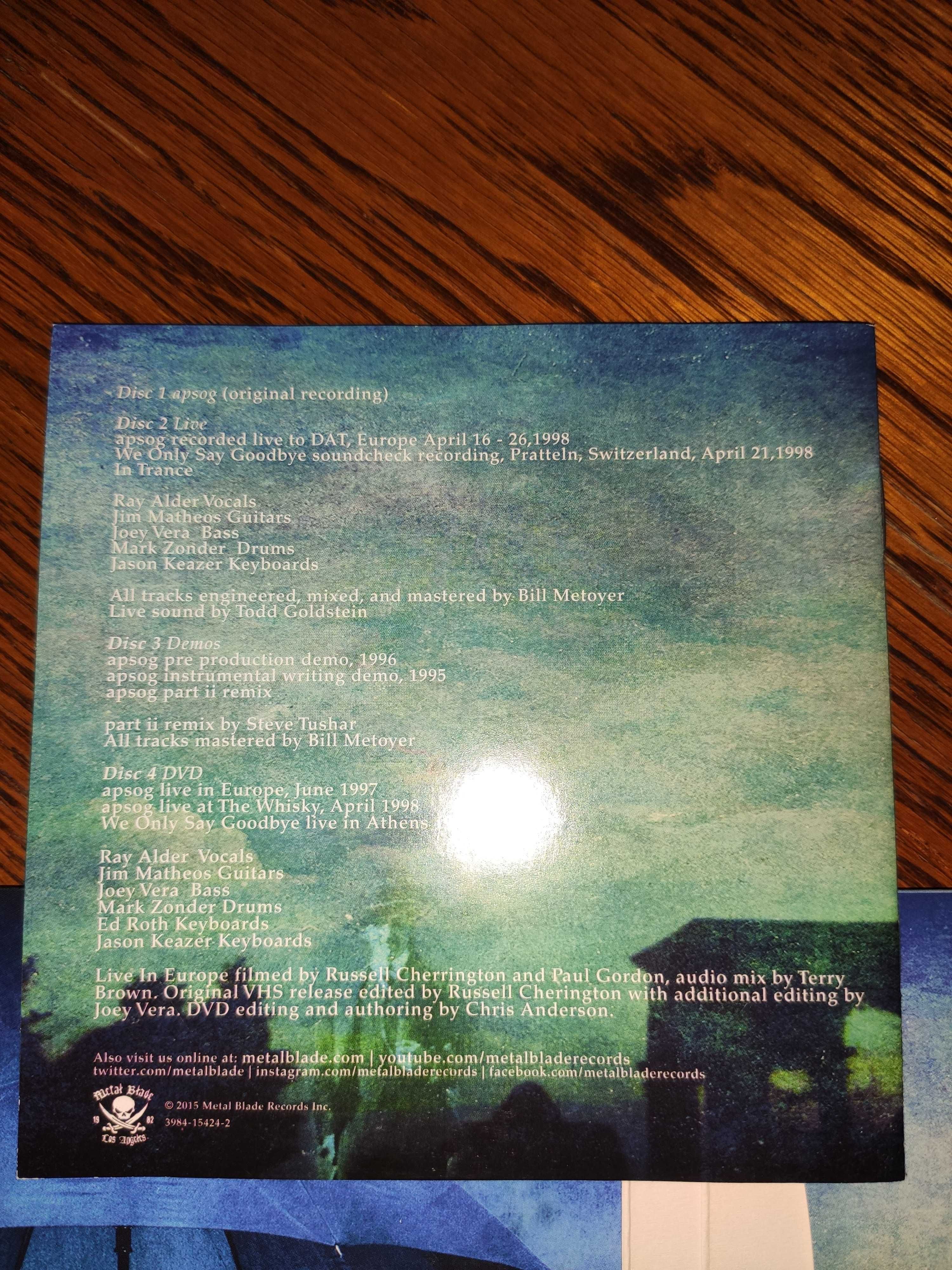 Fates Warning - A pleasant shade of gray, 3CD+1DVD 2015, MB