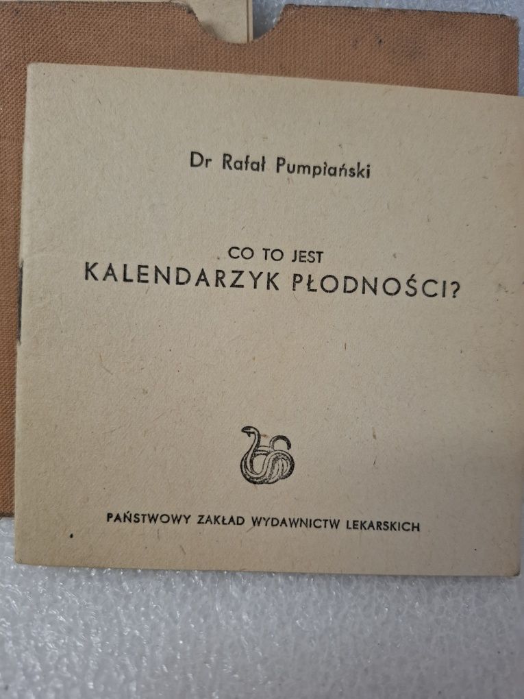 Kalendarzyk płodności kobiety 1958r
