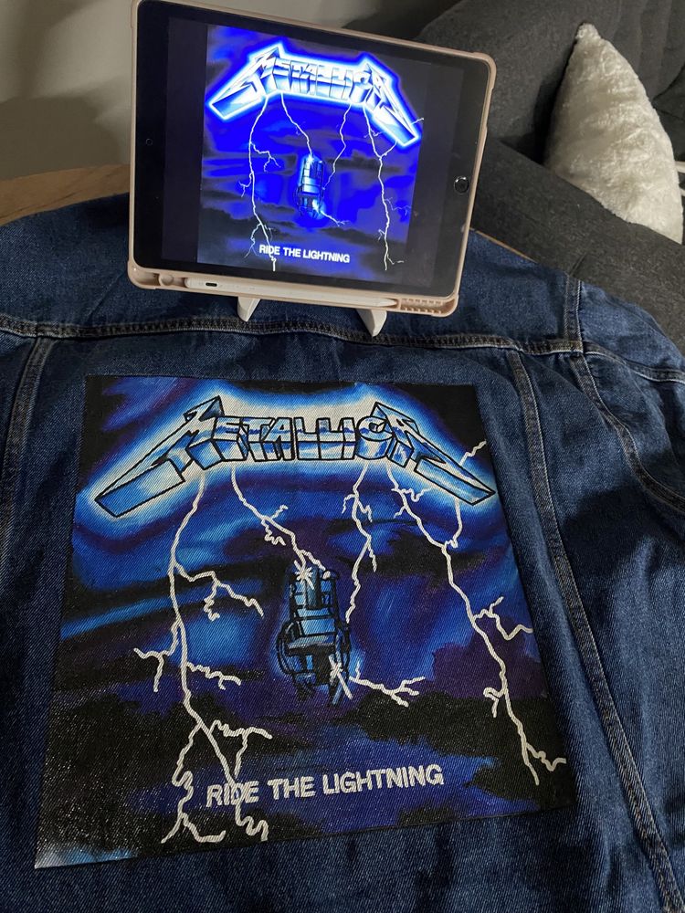 Kurtka custom metallica ride the lightning