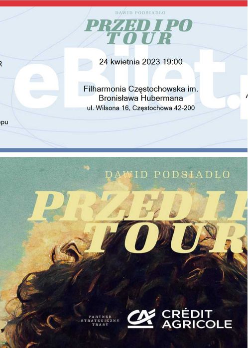 Bilety Podsiadło Przed i Po Tour Częstochowa 25.04