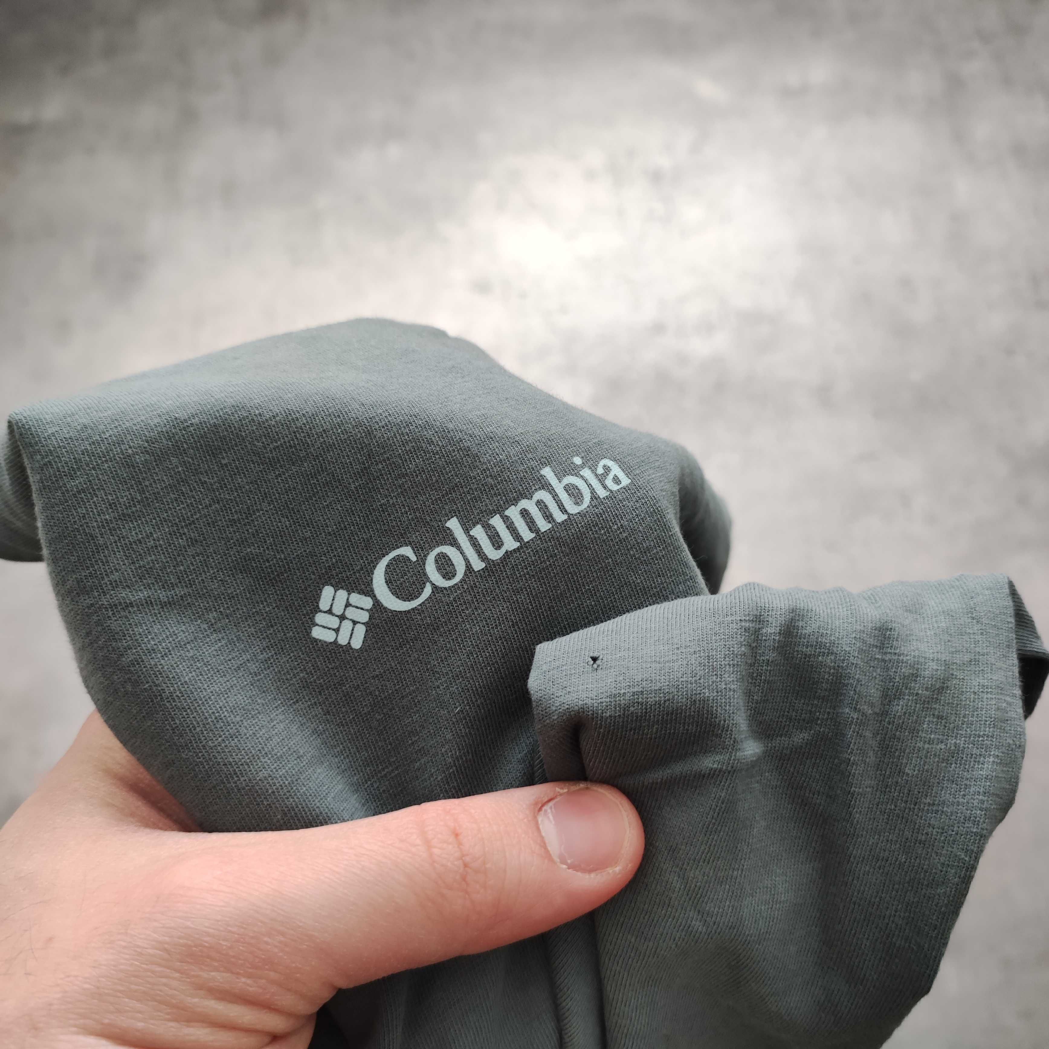 MĘSKA Koszulka Bawełna PREMIUM Trekking Duże Logo Plecy Columbia