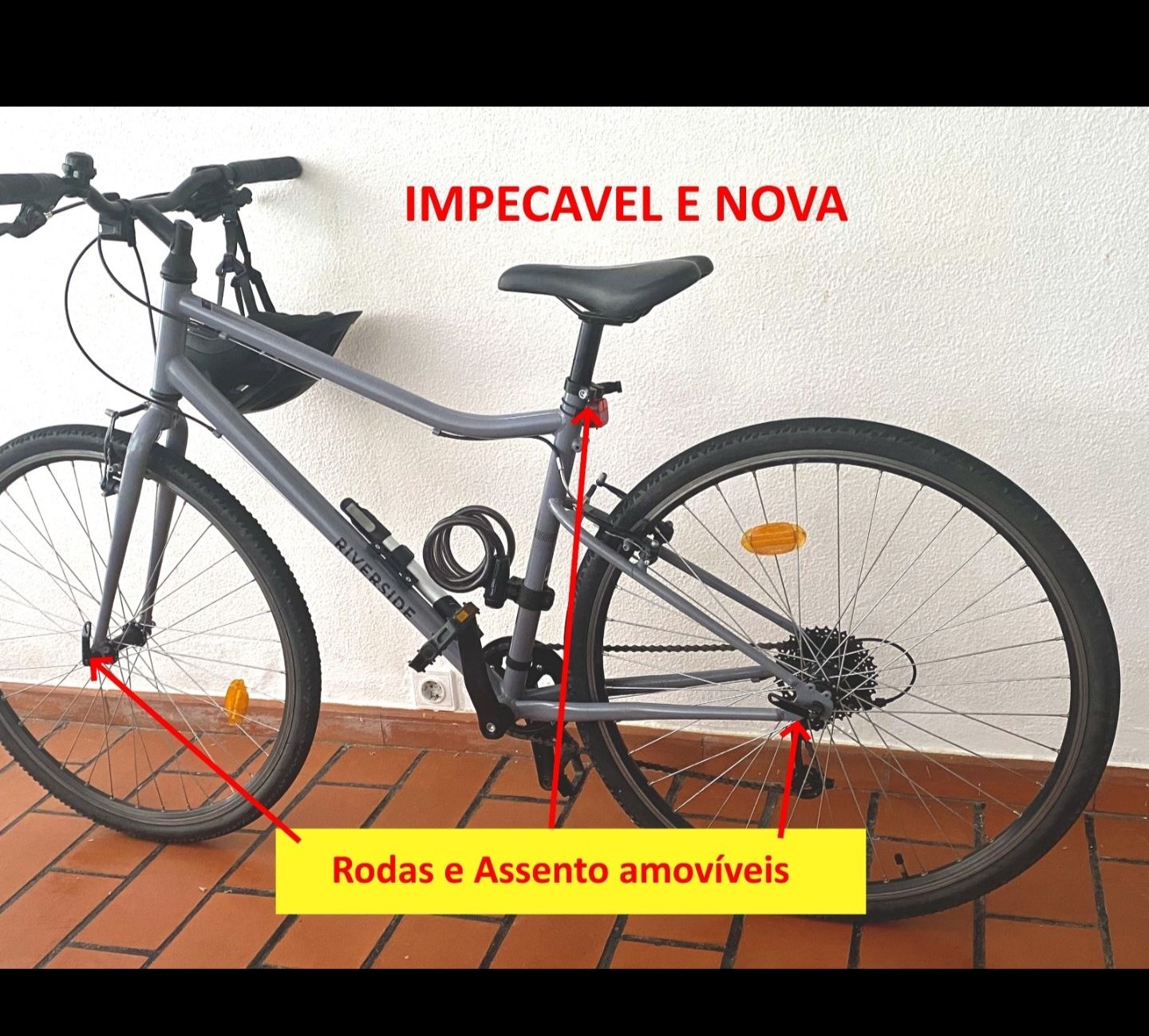bicicleta nova em ótimo estado tamanho normal