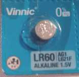 Bateria Vinnic alkaliczna LR60