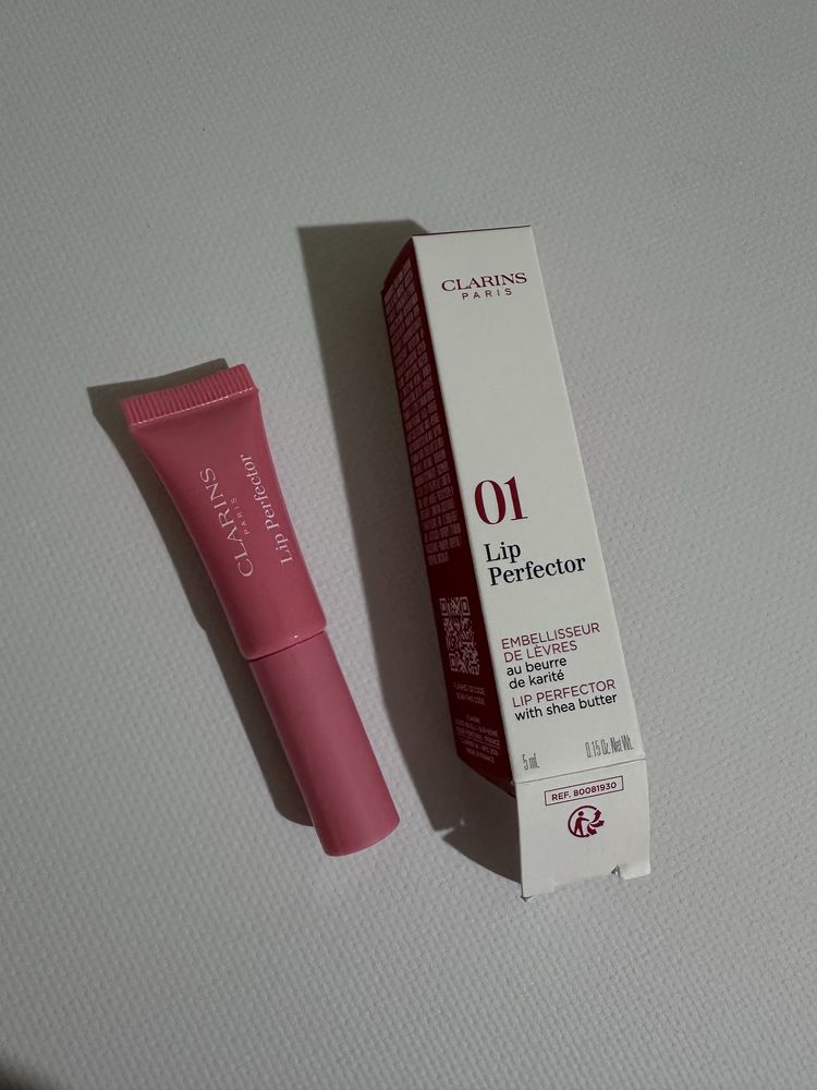 Блиск для губ Clarins lip perfector shimmer 02 apricot