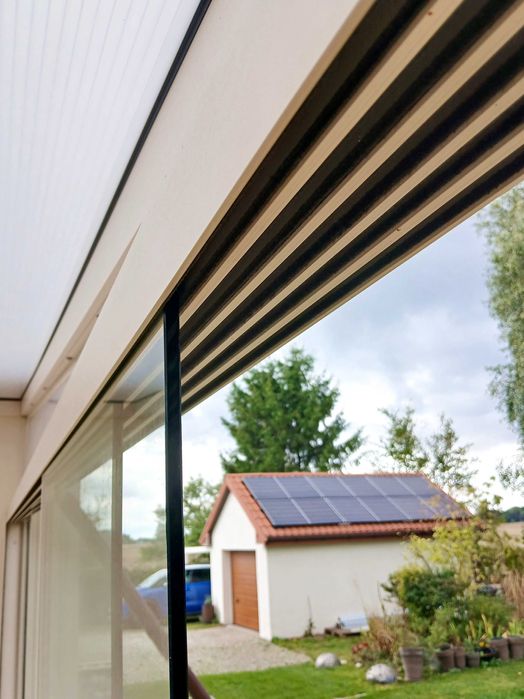 System drzwi przesuwnych ze szkła zabudowa szklana werandy tarasu