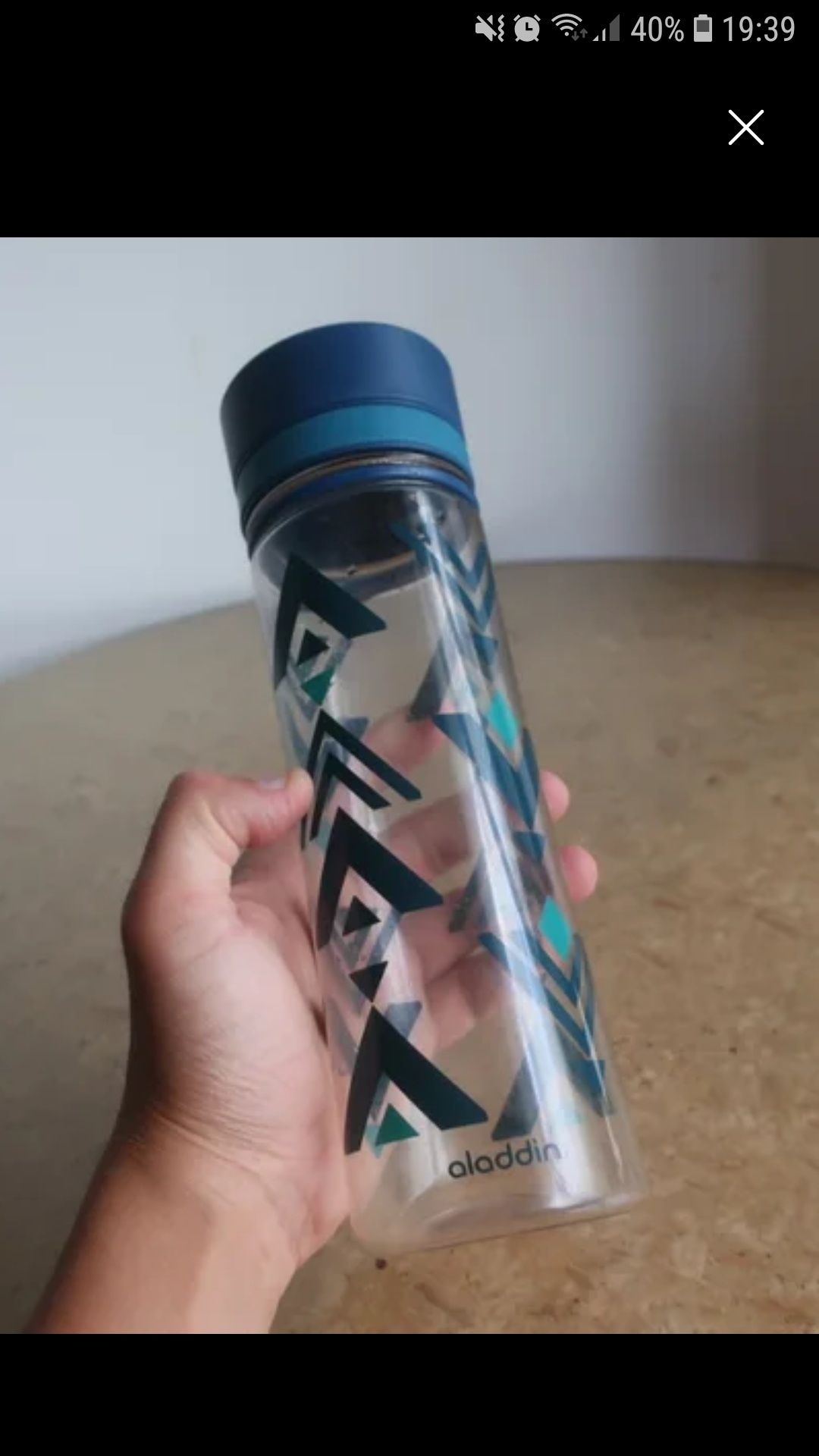 (Nova) Garrafa de água Aladdin (BPA free)