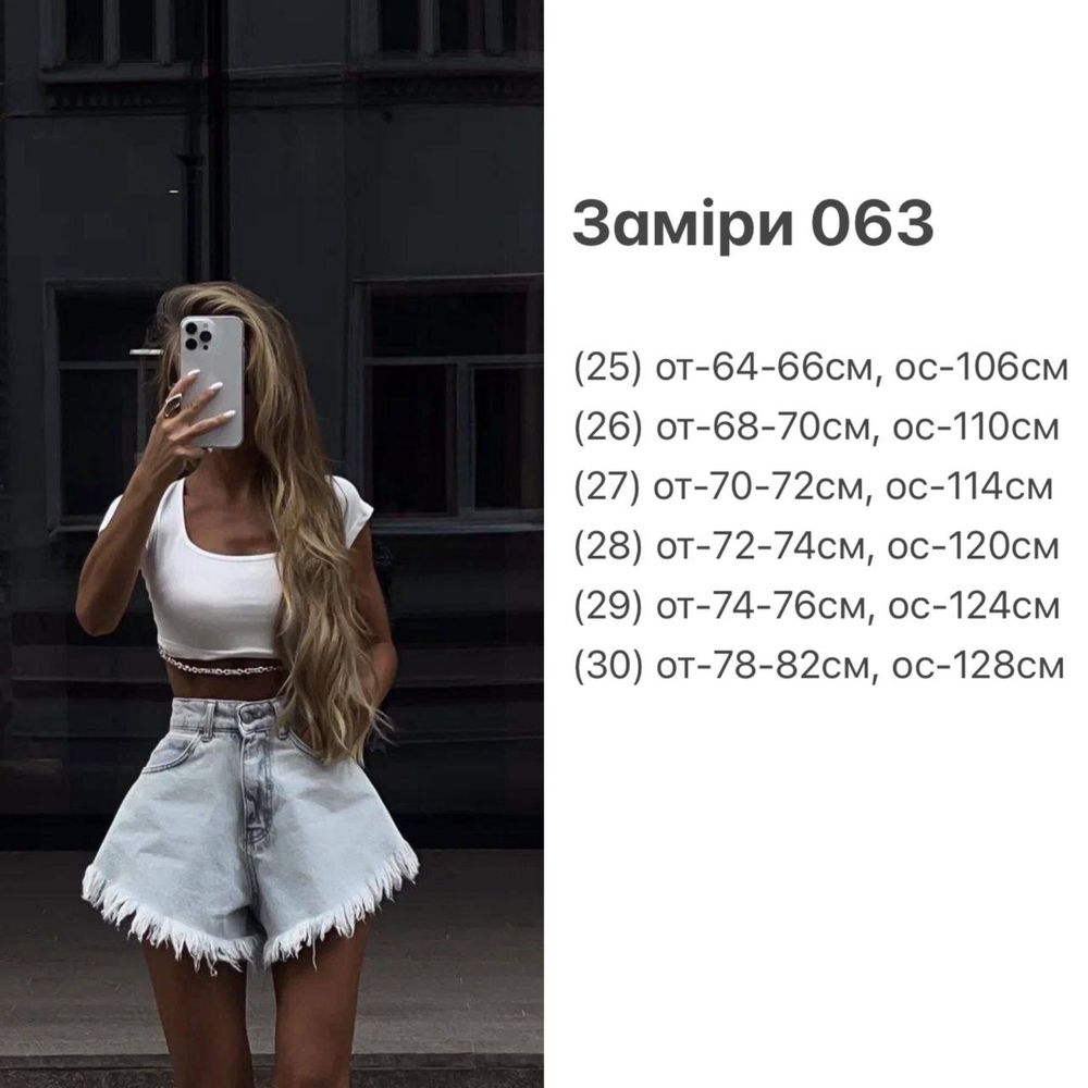 Джинсові шорти жіночі