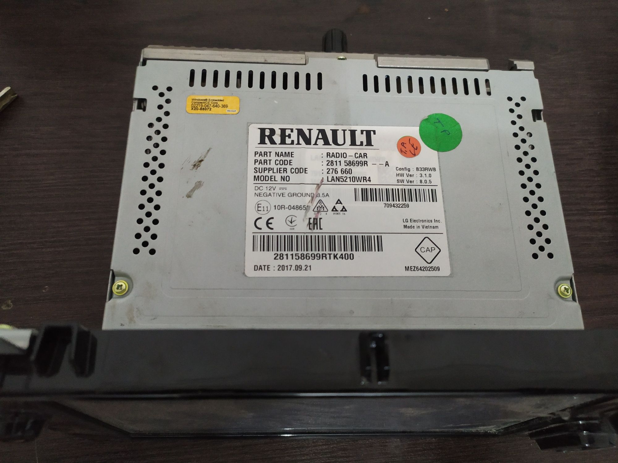 Radio original Renault 2018