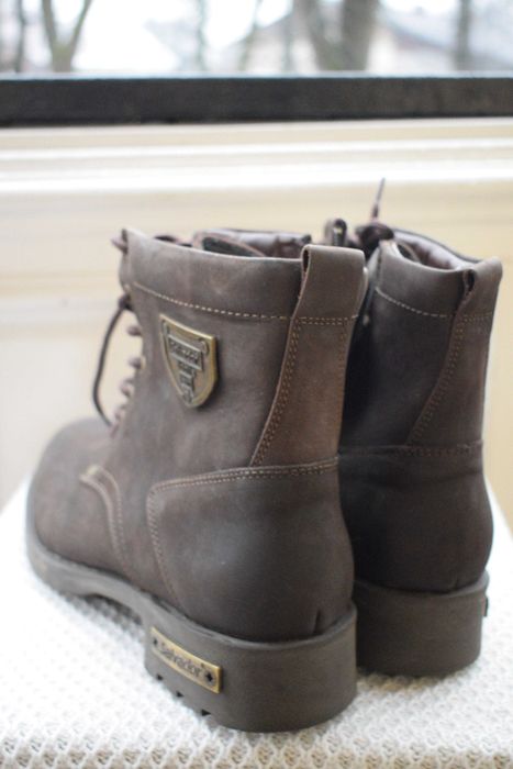 кожаные утепленные ботинки полусапоги Salvador р. 40 26,8 см