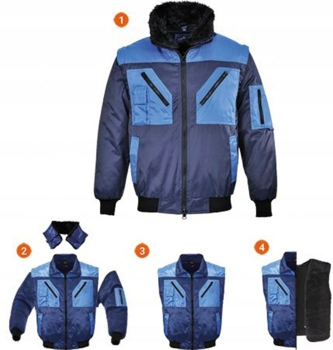 Kurtka zimowa Portwest ocieplana futrzana okazja