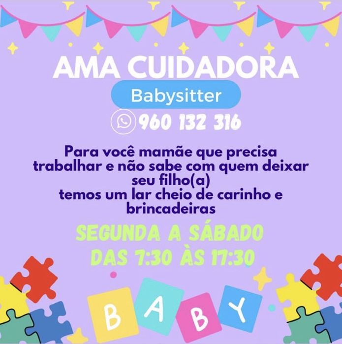 Cuido de crianças no parchal