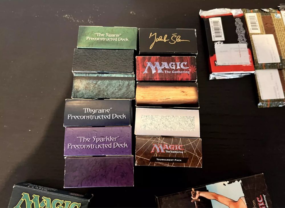 Magic The Gathering pacote coleção anos 90 colecionador Wizards