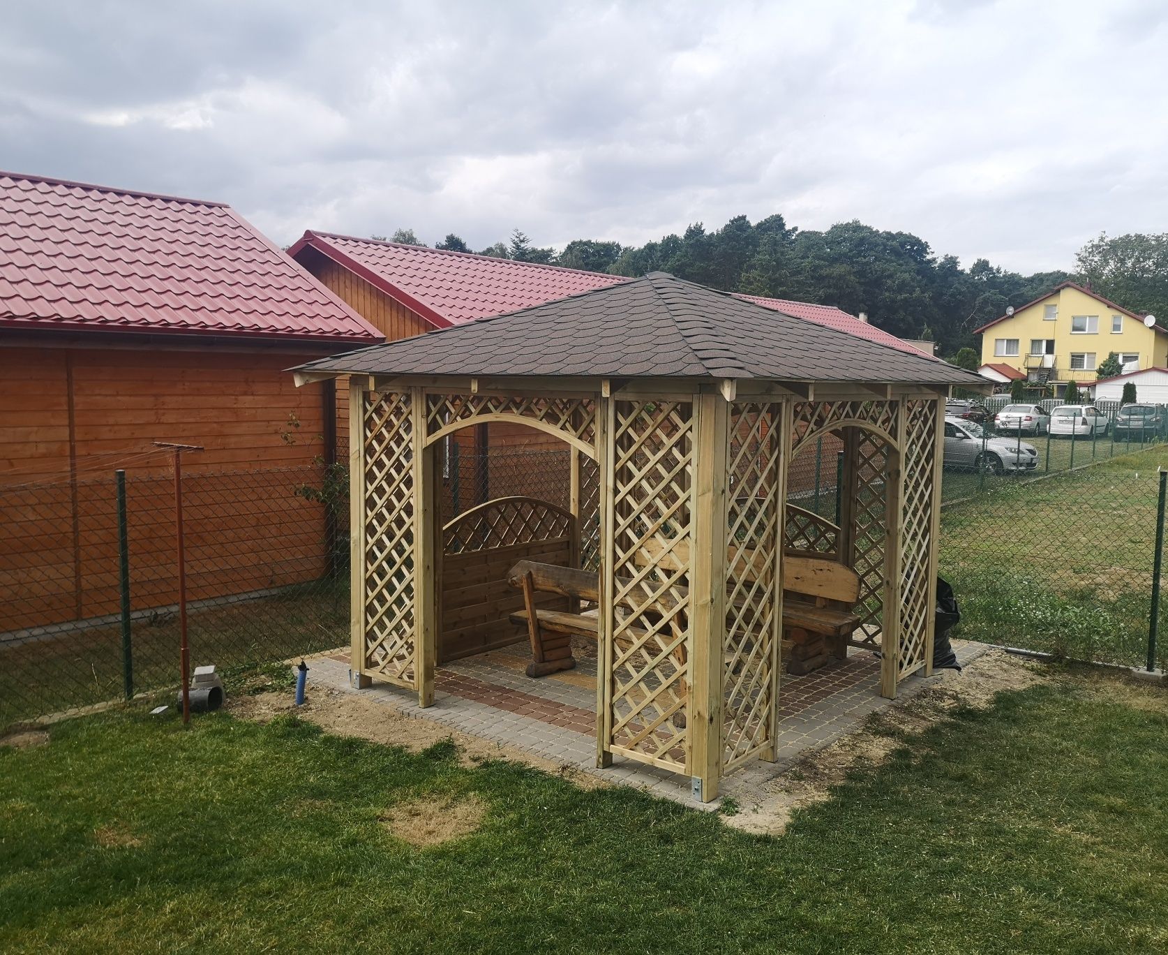 Altana ogrodowa drewniana 300 x 300 cm Montaż w cenie