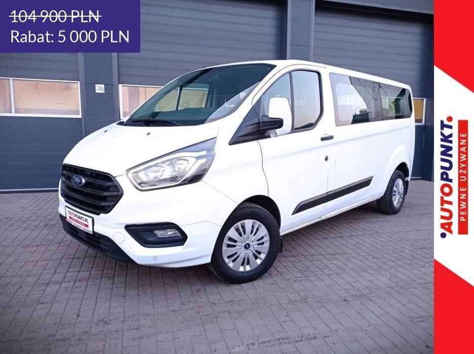 Ford Transit Custom L2H1 TREND, 2020r. 9-osobowy * FV23% * AndroidAuto/CarPlay * Kamera *