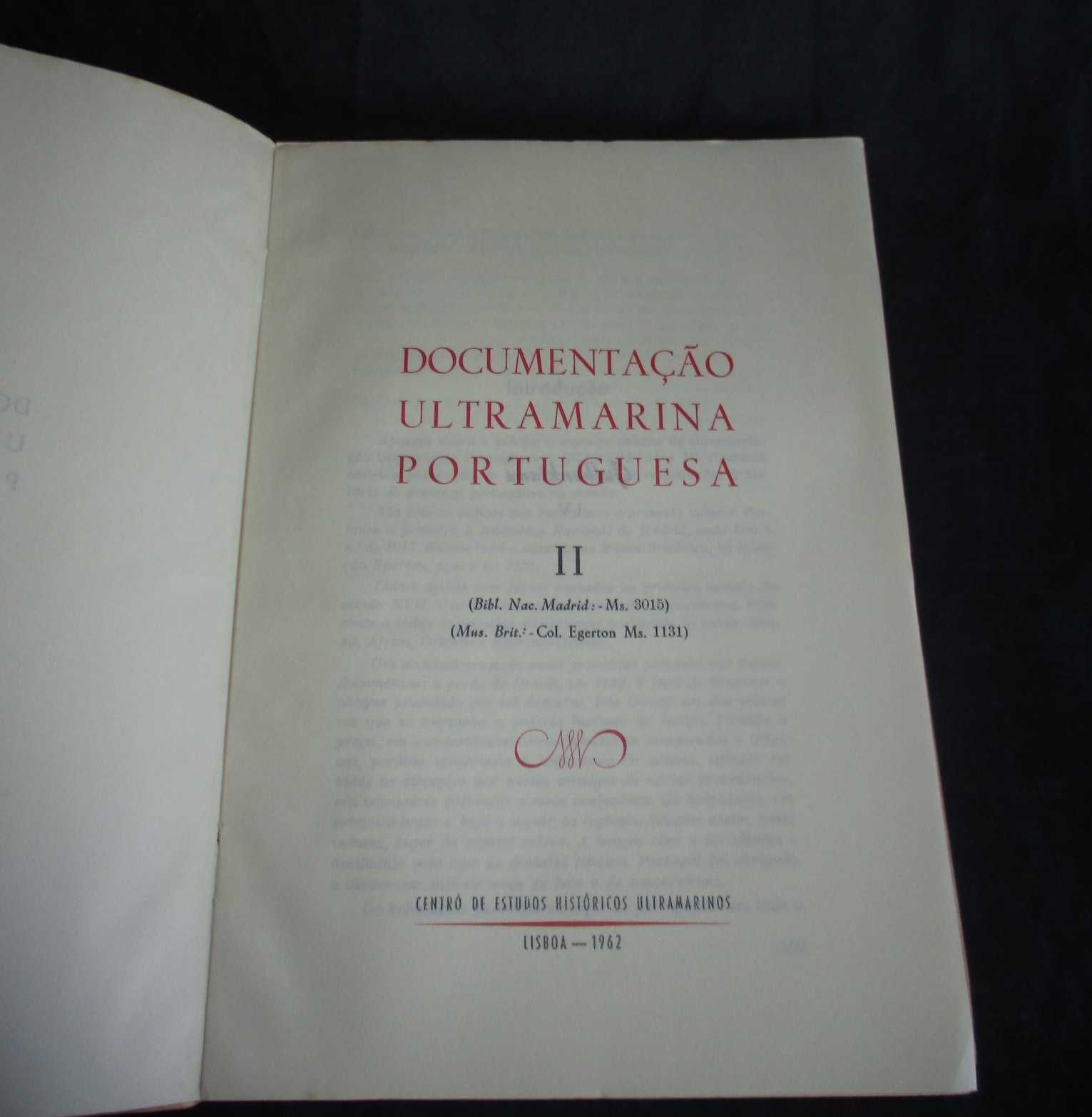 Livros Documentação Ultramarina Portuguesa II, III e IV