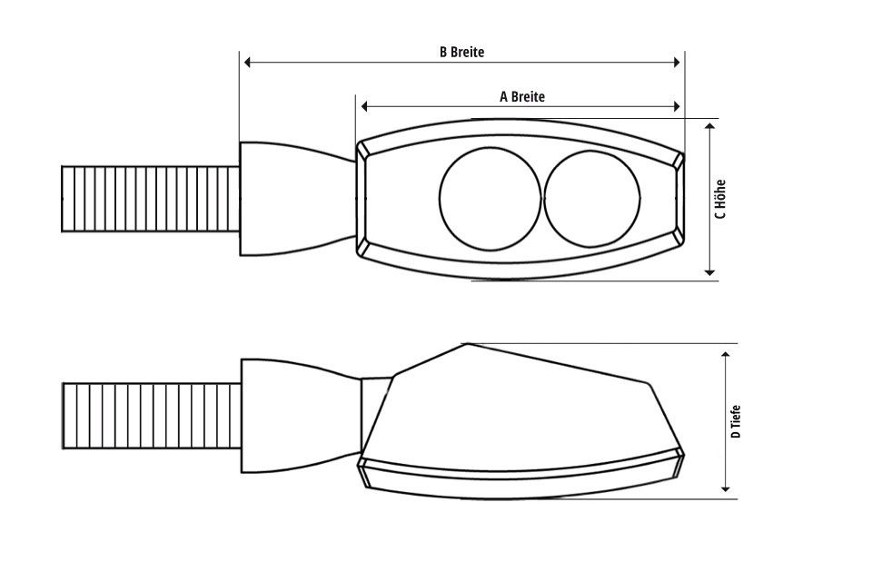 4 Sztuki kierunkowskazy LED nowe Harley chopper cruiser bobber cafe