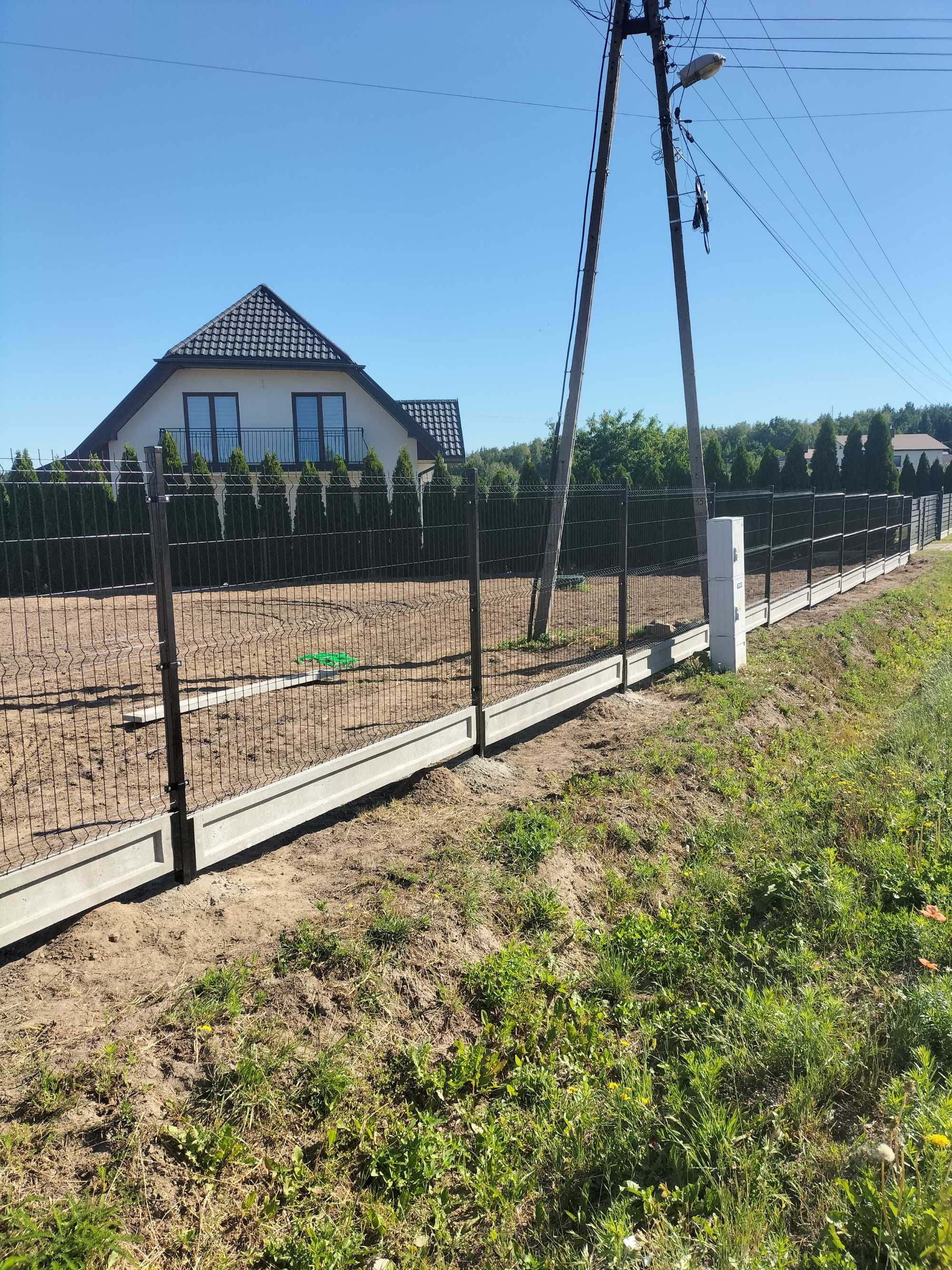Ogrodzenie panelowe betonowe, montaż producent