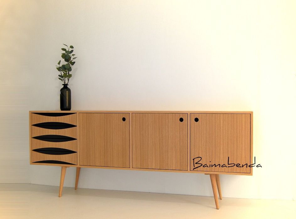 Móvel Aparador / Sideboard / Retro Vintage / Estilo Nórdico c/ gaveta