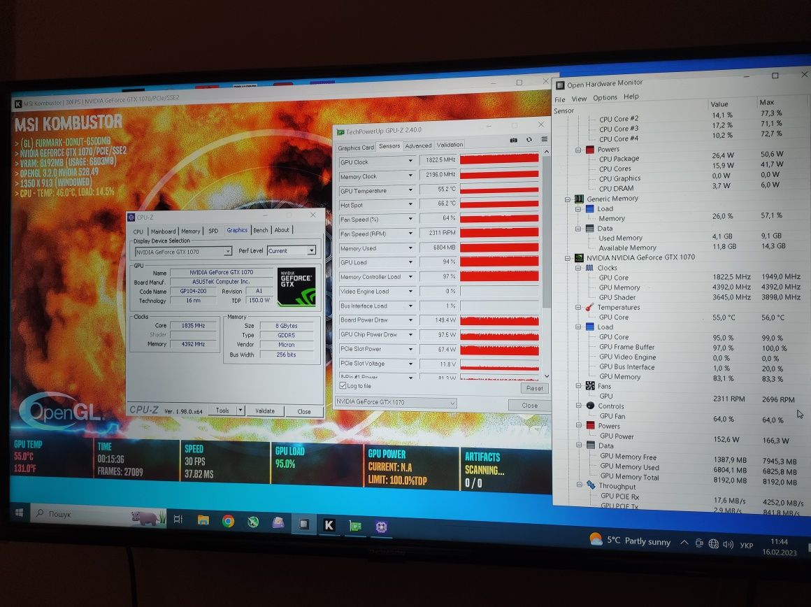 Ігровий потужний системний GTX 1070 8GB/i7-4790/16Gb/SSD 500+1Tb ком