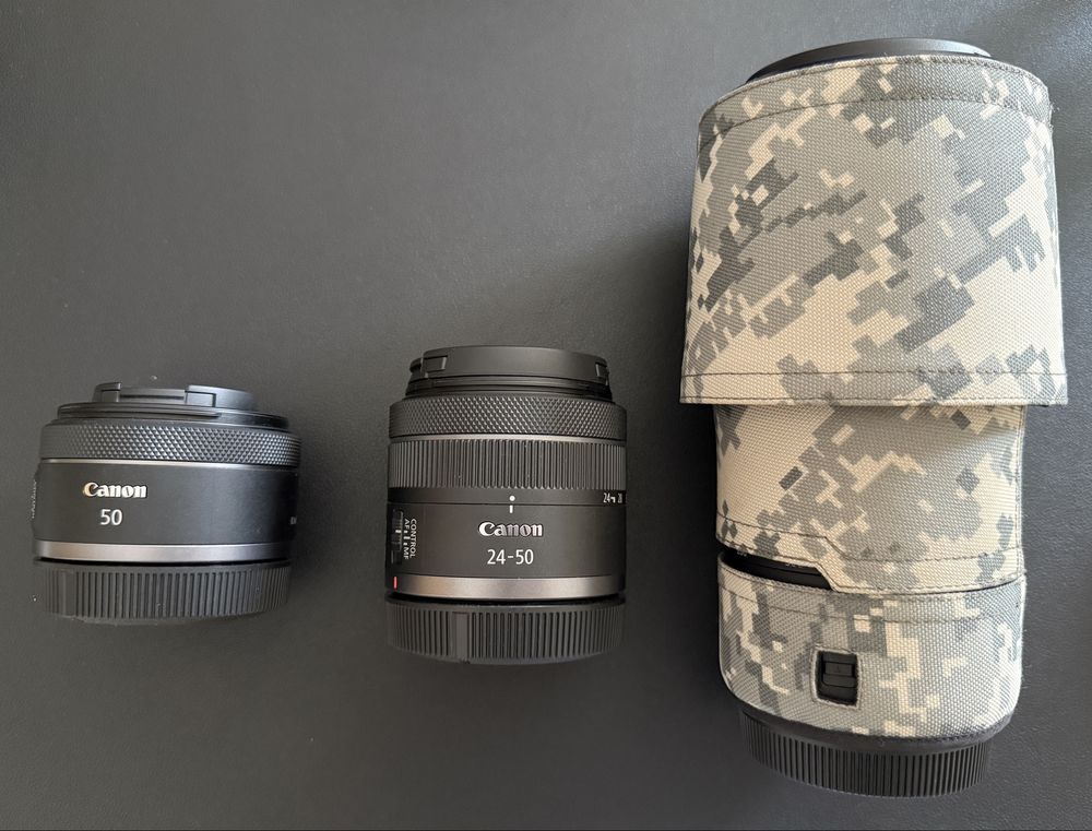 Canon EOS R8 + objetivas + kit video