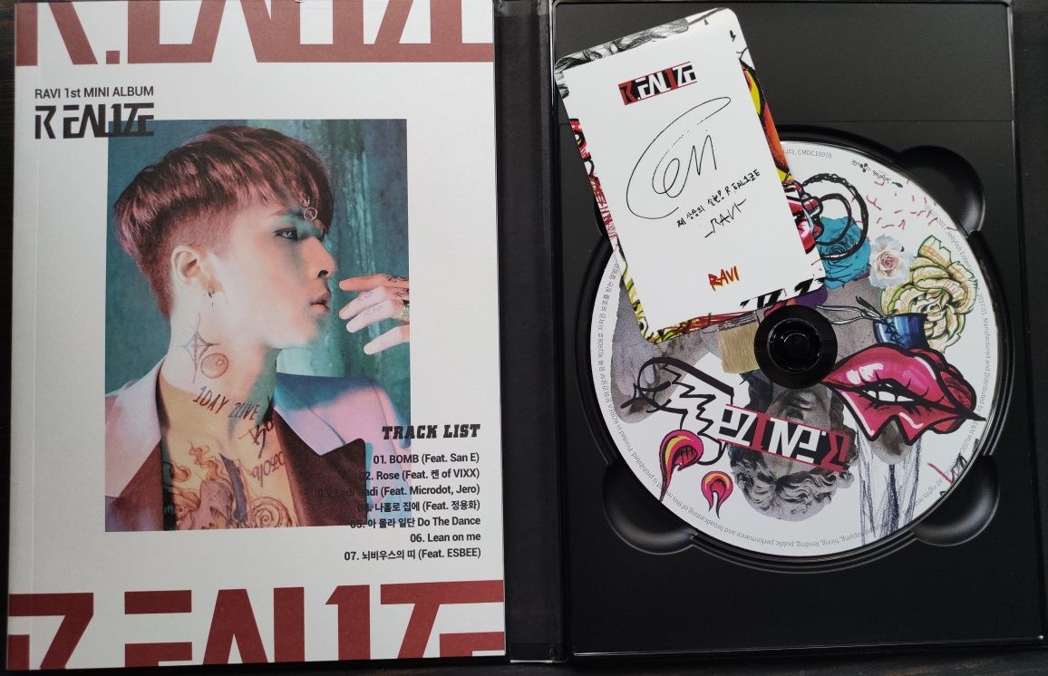 [kpop] RAVI 1st Mini Album R.EALIZE, VIXX, K-pop, krap,