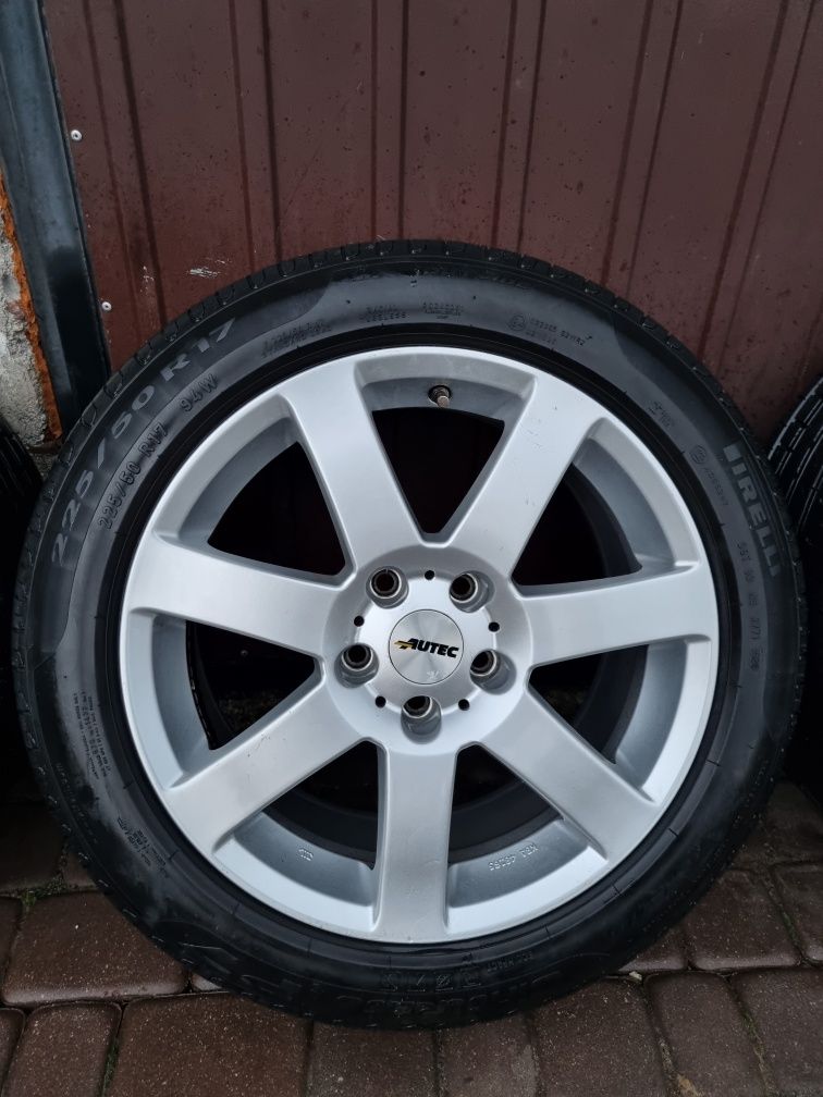 Koła - alufelgi 17 cali 5x112 z oponami Pirelli 225/50