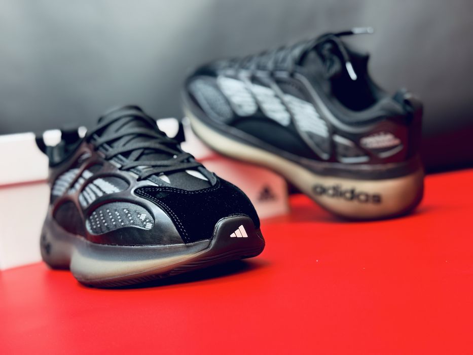 Кроссовки Adidas мужские черные / осенние плотные кросовки Адидас