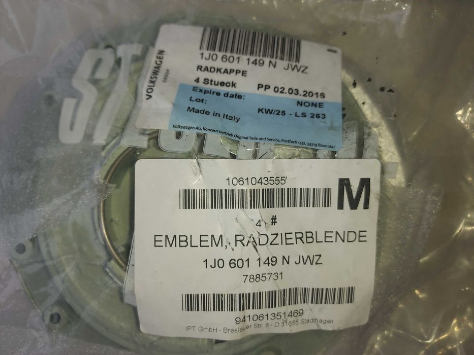 Tampões de roda Volkswagen