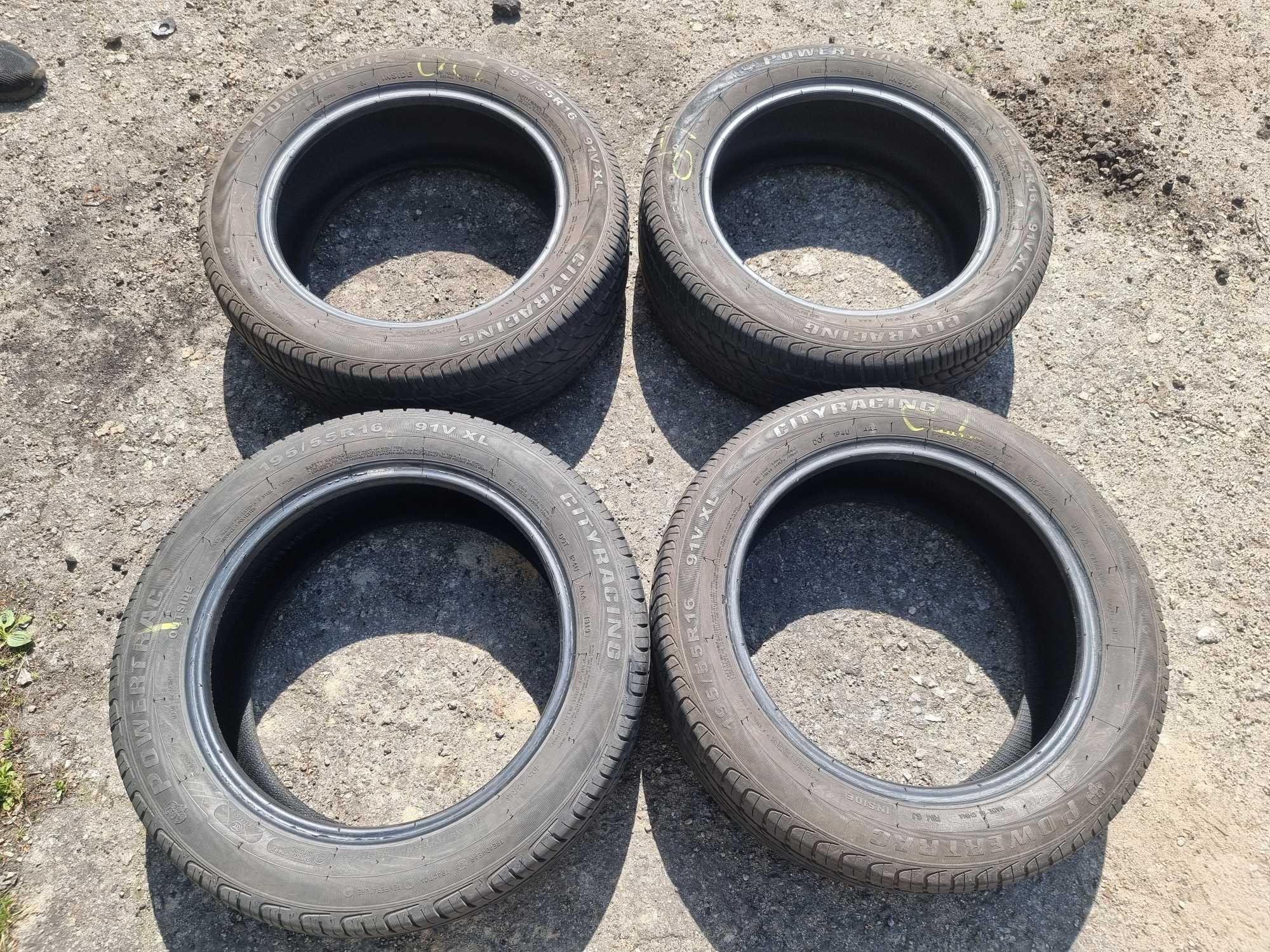 Opony Powertrack 195/55/R16 4szt letnie 5,8mm 2019r