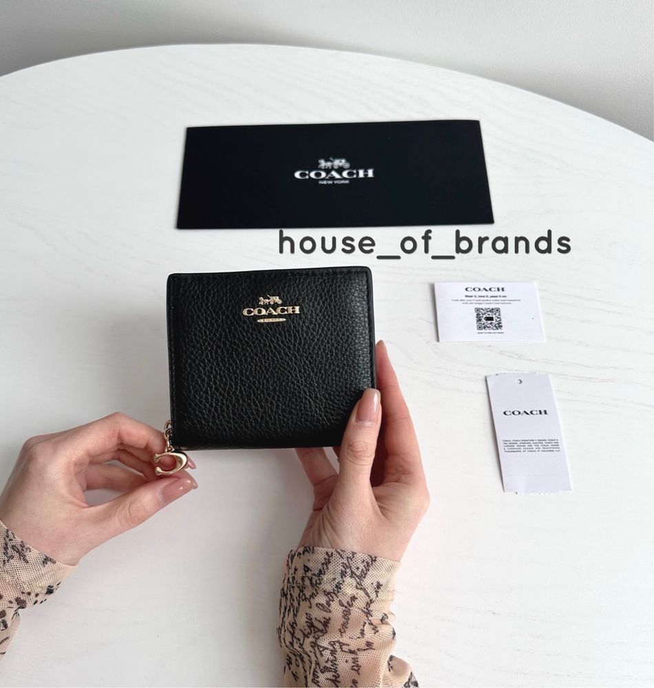 COACH Snap Wallet Подарок девушке кошелек подарунок гаманець жіночий