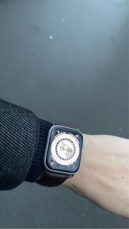 Apple watch se 44 mm gps silver aluminum case часы