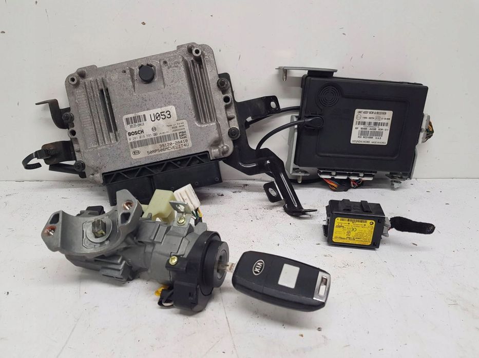 kia carens iv 1,7crdi komputer stacyjka kluczyk zestaw startowy 39120-2a410