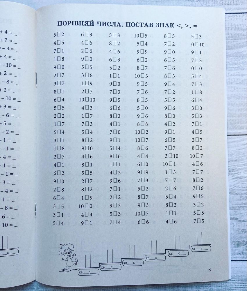 Тренажер з математики. Додавання та віднімання в межах 10