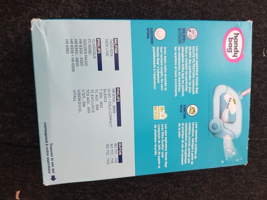 Worki na śmieci 4 sztuki + filtr do Philipsa itd