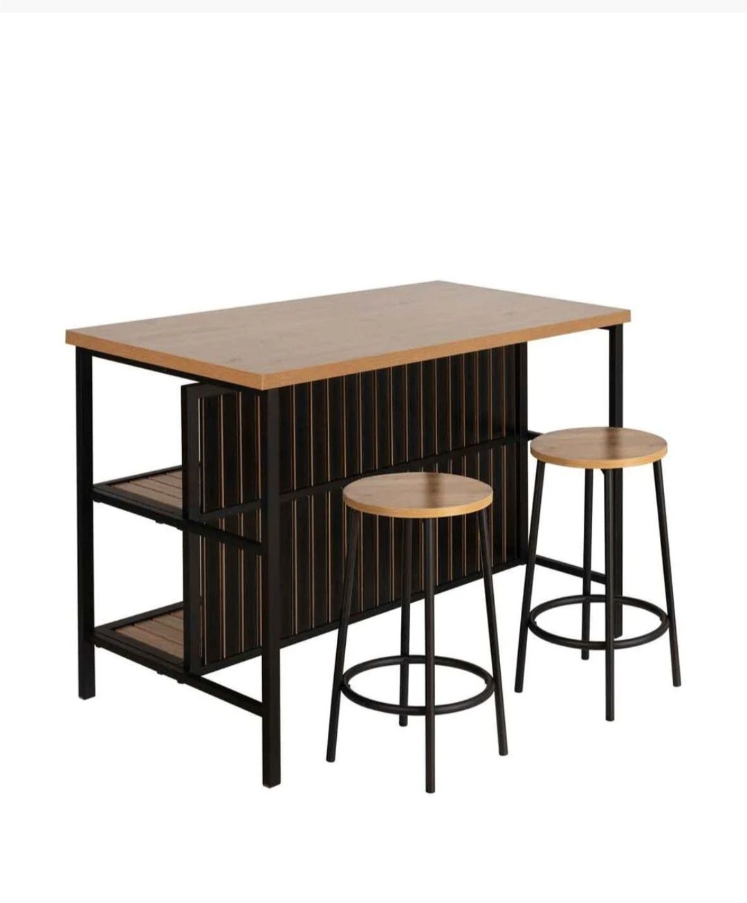 Mesa apoio cozinha/sala e bancos