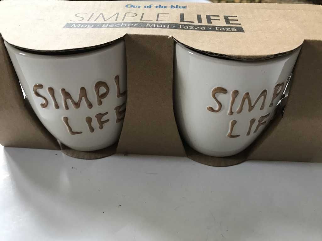 2szt kubek Zestaw 2 kubeczków Simple Life poj. ok 180ml