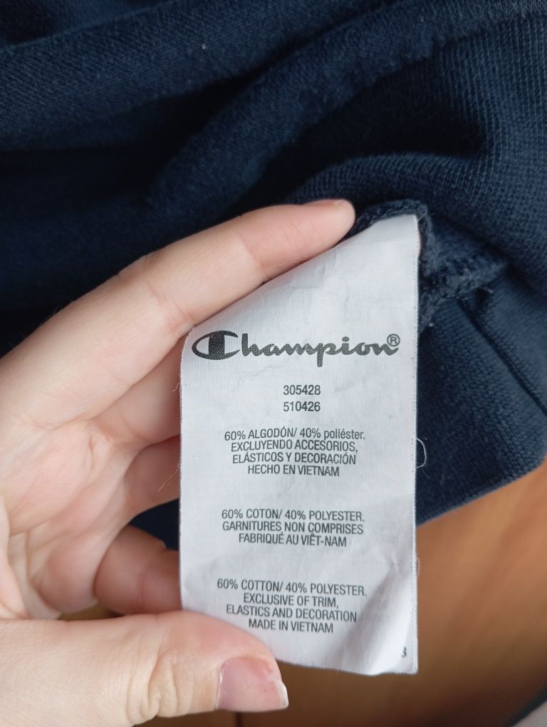 Chłopięca bluza w kolorze czarno-czerwonym, Champion