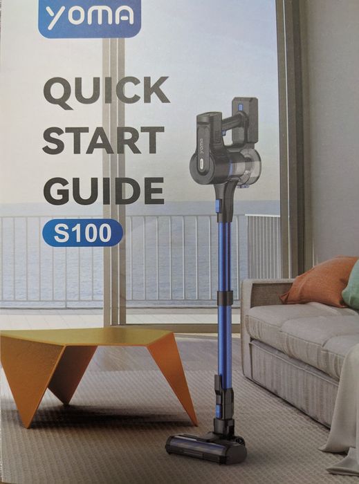 Новий акумуляторний пилосос пылесос YOMA S100 блакитний