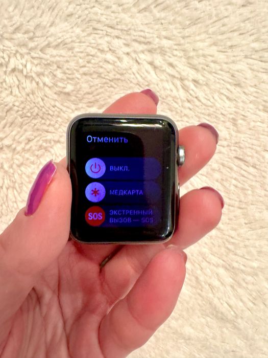 Apple Watch S1 42mm SpGr Al Black Sp