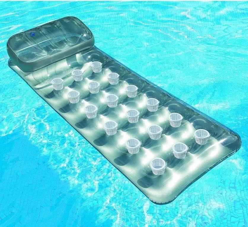 Materac dmuchany z zagłówkiem wodny na plażę INTEX 58894 - na lato!