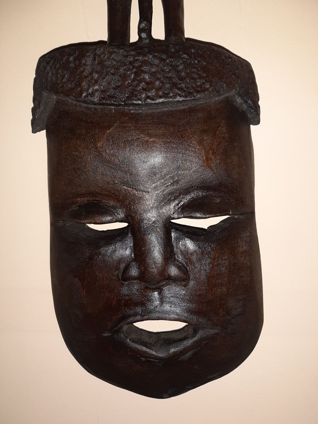 Maska Drewniana Słoń Drewno 39 x 16 cm