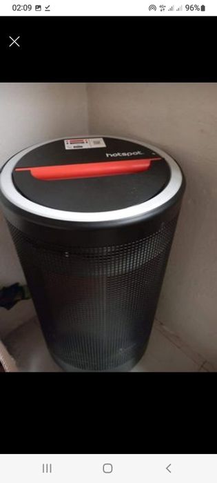 Aquecedor com botija vazia