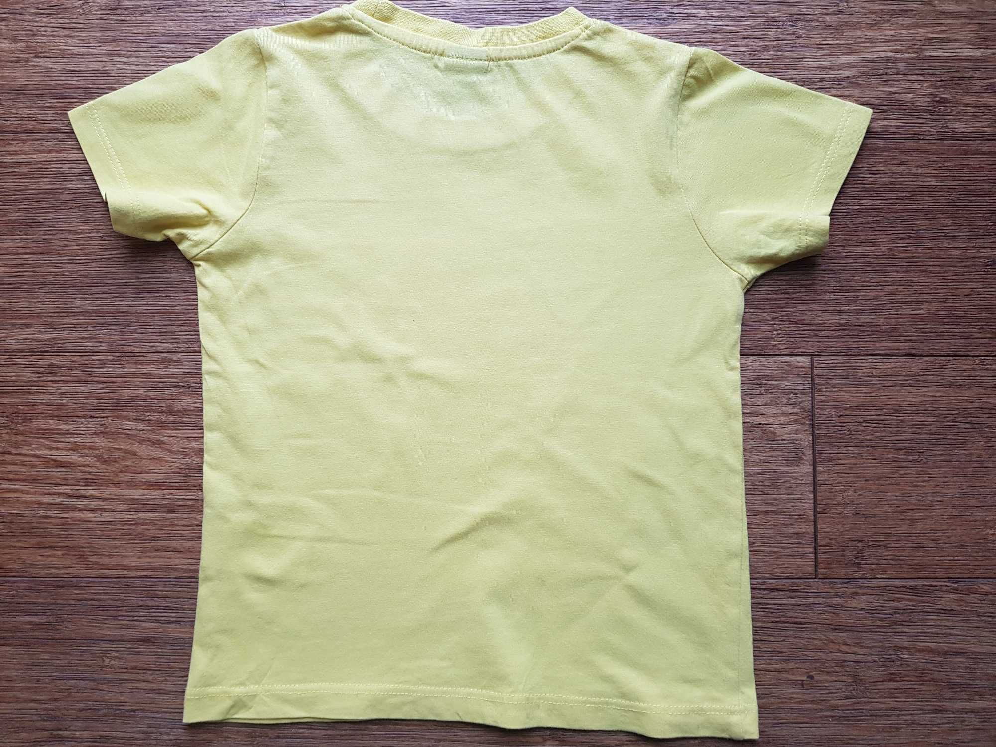 Tik & Tak – t-shirt chłopięcy w kolorze żółtym rozm. 98