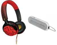 Słuchawki Philips duże nauszne czerwone promocja nowe gratis głośnik