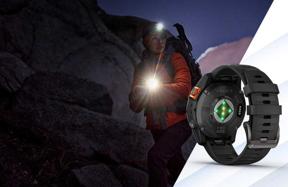 Zegarek Sportowy Smartwatch Garmin Fenix 7 Pro Solar GPS Czarny